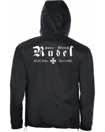 Bestickter Herren Windbreaker (Hans - Ulrich Rudel, Kreuz)