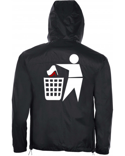Bestickter Herren Windbreaker (Keinen Bock auf Zecken)