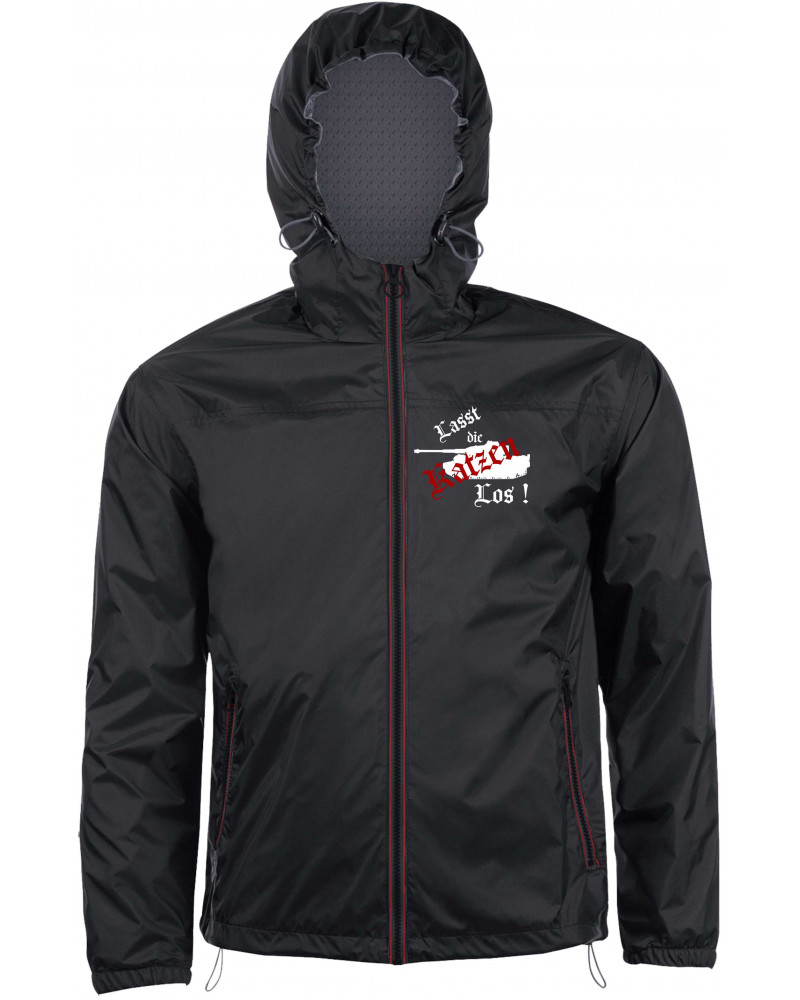 Bestickter Herren Windbreaker (Lasst die Katzen los)