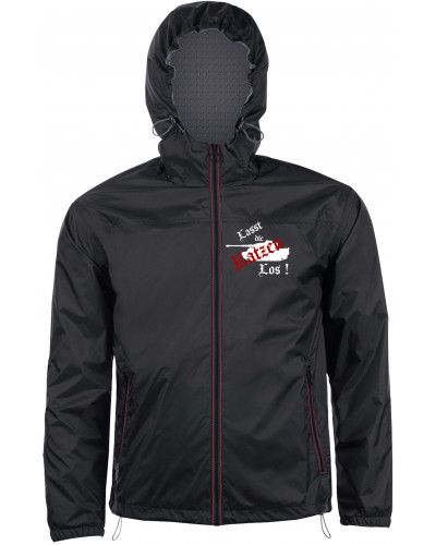Bestickter Herren Windbreaker (Lasst die Katzen los)