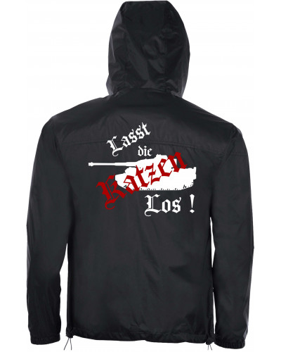Bestickter Herren Windbreaker (Lasst die Katzen los)
