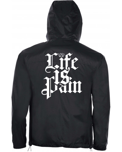 Bestickter Herren Windbreaker (Life is Pain)