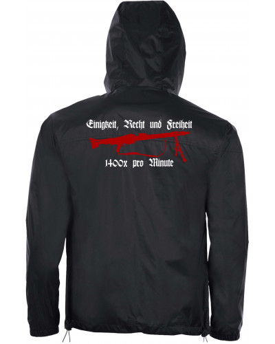 Bestickter Herren Windbreaker (Mg42 Einigkeit, Recht und Freiheit)