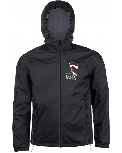 Bestickter Herren Windbreaker (Nationaler Widerstand, Fahne)