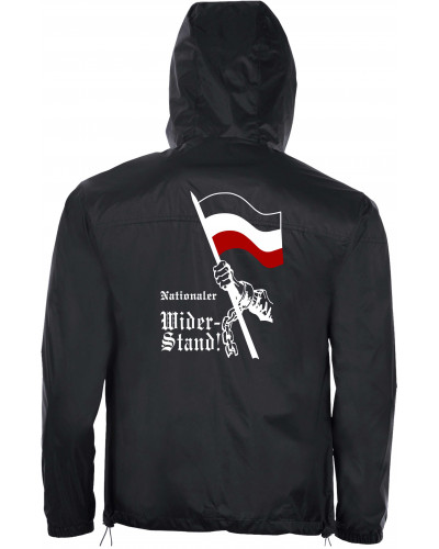 Bestickter Herren Windbreaker (Nationaler Widerstand, Fahne)