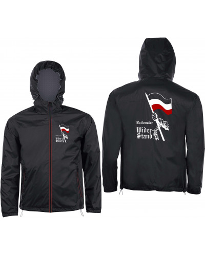 Bestickter Herren Windbreaker (Nationaler Widerstand, Fahne)