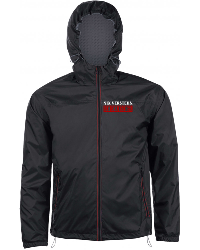 Bestickter Herren Windbreaker (Nix verstehen, ich deutscher)