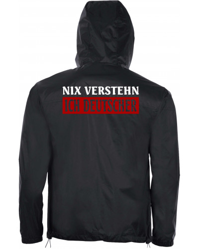 Bestickter Herren Windbreaker (Nix verstehen, ich deutscher)