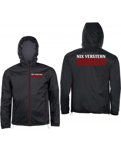 Bestickter Herren Windbreaker (Nix verstehen, ich deutscher)