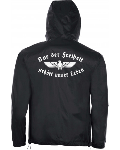 Bestickter Herren Windbreaker (Nur der Freiheit gehört unser Leben)