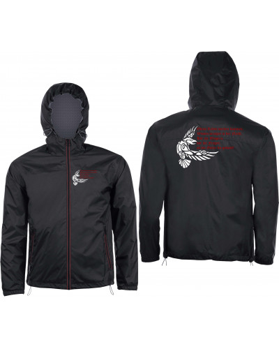 Bestickter Herren Windbreaker (Odins Raben werden kommen)