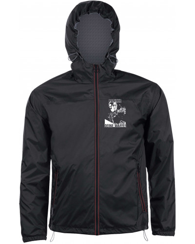 Bestickter Herren Windbreaker (Panzer, deine Waffe!)