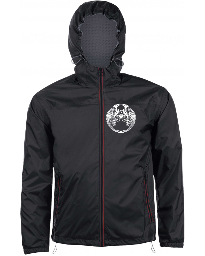 Bestickter Herren Windbreaker (Raben)