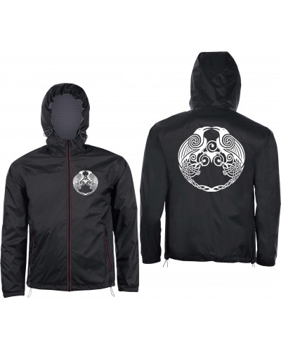 Bestickter Herren Windbreaker (Raben)
