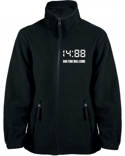 Bestickte Kinder Fleecejacke (1488 Our time will come)