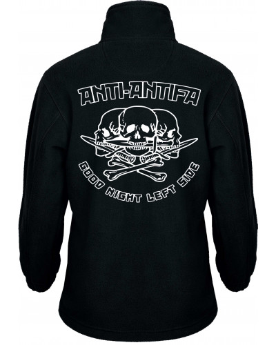 Bestickte Kinder Fleecejacke (Anti-Antifa)