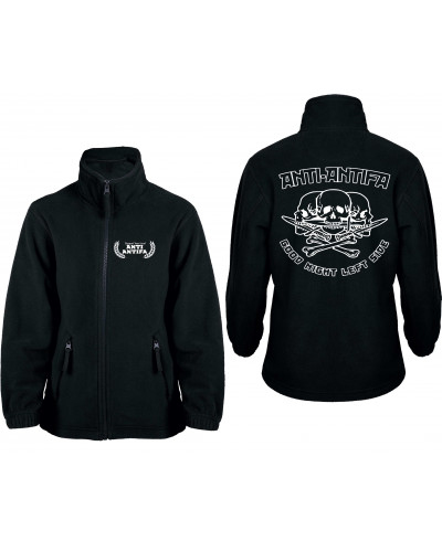 Bestickte Kinder Fleecejacke (Anti-Antifa)