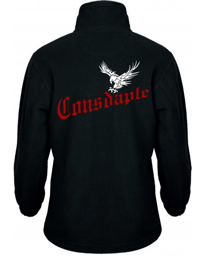 Bestickte Kinder Fleecejacke (Consdaple, Adler im Flug)
