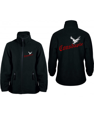 Bestickte Kinder Fleecejacke (Consdaple, Adler im Flug)
