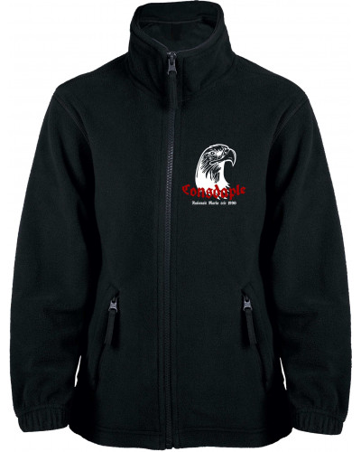 Bestickte Kinder Fleecejacke (Consdaple, Adlerkopf 1990)