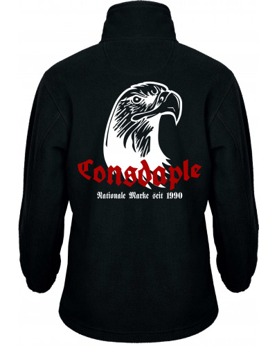 Bestickte Kinder Fleecejacke (Consdaple, Adlerkopf 1990)