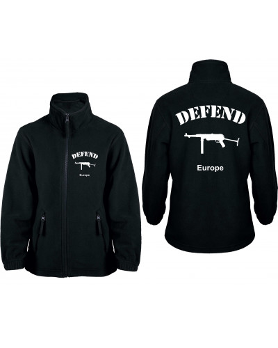 Bestickte Kinder Fleecejacke (Defend Europe)