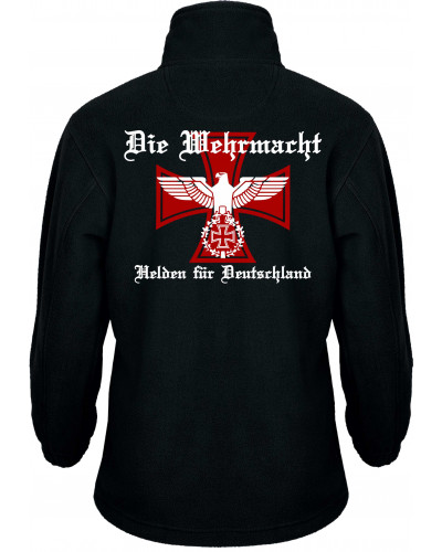 Bestickte Kinder Fleecejacke (Die Wehrmacht, Helden für Deutschland)
