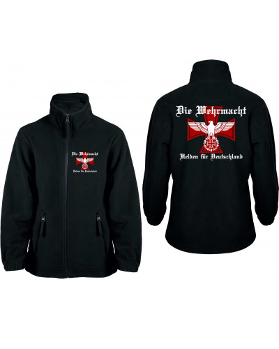 Bestickte Kinder Fleecejacke (Die Wehrmacht, Helden für Deutschland)