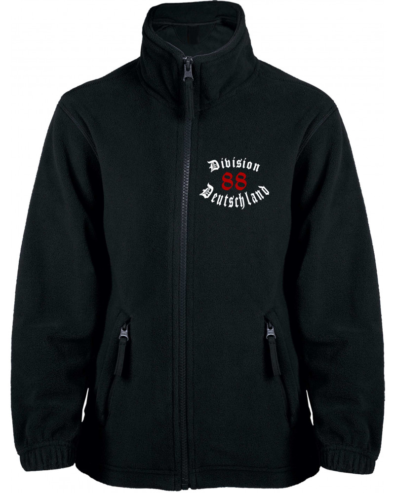 Bestickte Kinder Fleecejacke (Division 88 Deutschland)