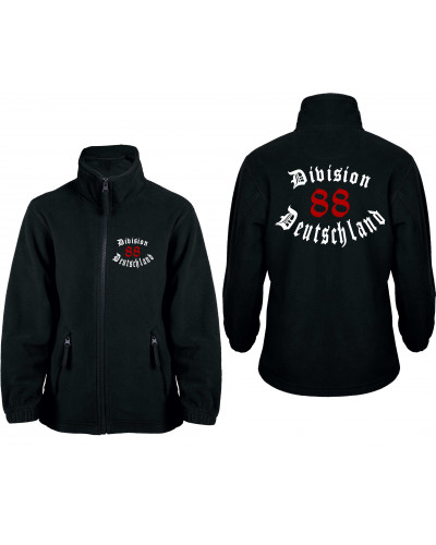 Bestickte Kinder Fleecejacke (Division 88 Deutschland)