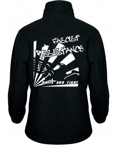 Bestickte Kinder Fleecejacke (Fascist Resistance)