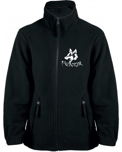 Bestickte Kinder Fleecejacke (Fenrir)