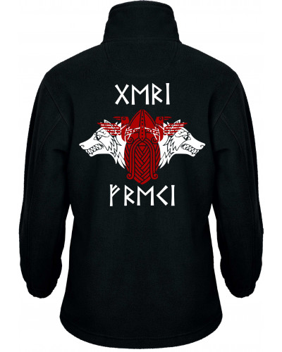 Bestickte Kinder Fleecejacke (Geri und Freki)