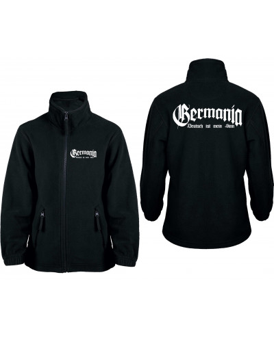 Bestickte Kinder Fleecejacke (Germania, Deutsch ist mein Sinn)