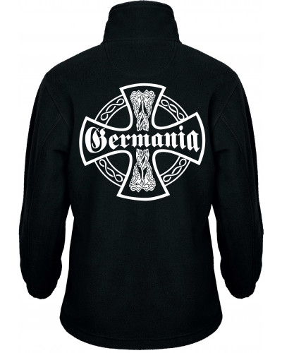 Bestickte Kinder Fleecejacke (Germania, Kreuz)