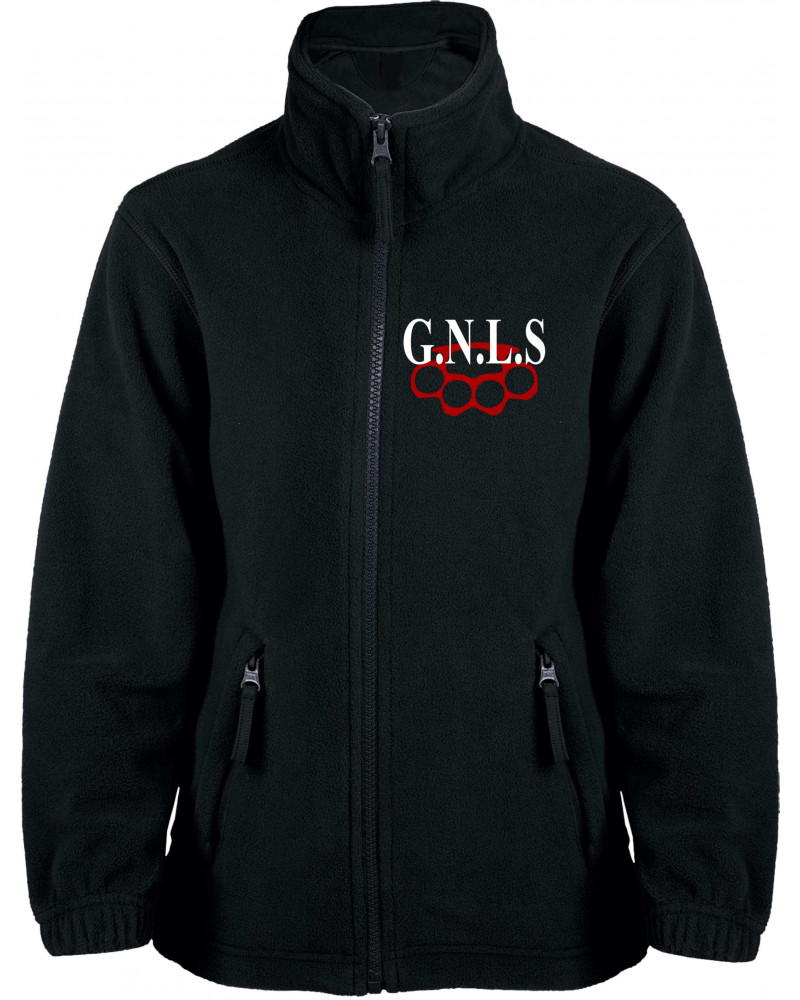 Bestickte Kinder Fleecejacke (GNLS, Schlagring)
