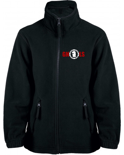 Bestickte Kinder Fleecejacke (Good night left side)