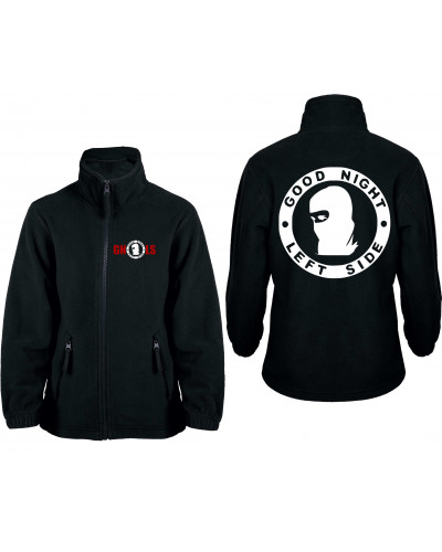 Bestickte Kinder Fleecejacke (Good night left side)