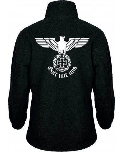 Bestickte Kinder Fleecejacke (Gott mit uns)