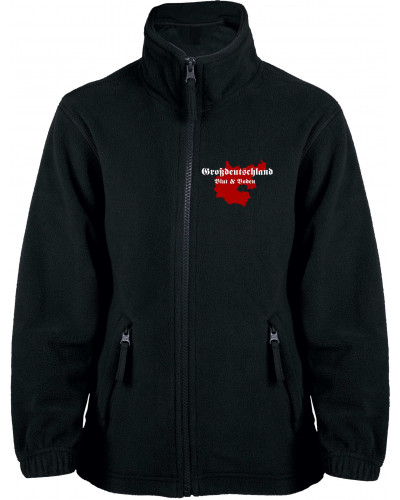 Bestickte Kinder Fleecejacke (Großdeutschland Blut&Boden)