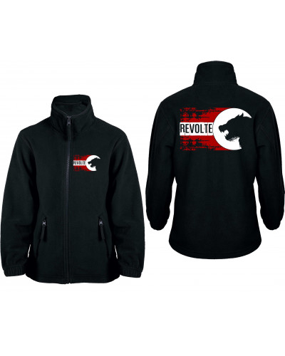 Bestickte Kinder Fleecejacke (H8-Front)