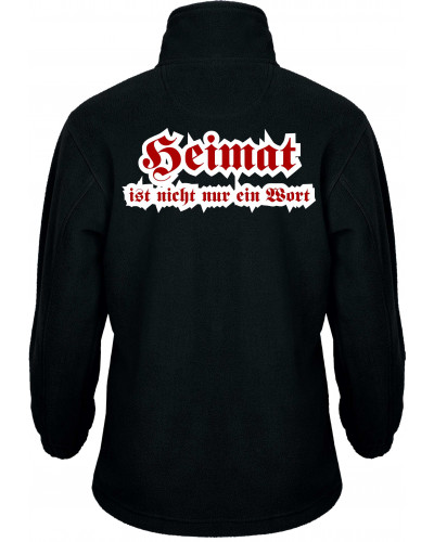 Bestickte Kinder Fleecejacke (Heimat ist nicht nur ein Wort)