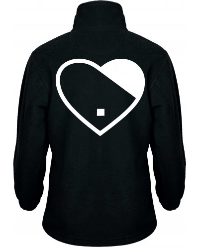 Bestickte Kinder Fleecejacke (Herz)