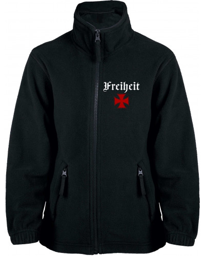 Bestickte Kinder Fleecejacke (Heute tolerant morgen fremd im eigenen Land)
