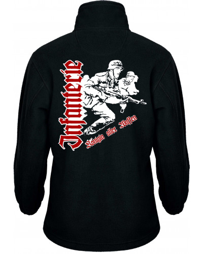 Bestickte Kinder Fleecejacke (Infanterie, Königin aller Waffen)