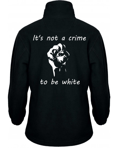 Bestickte Kinder Fleecejacke (Its not a crime to be white)
