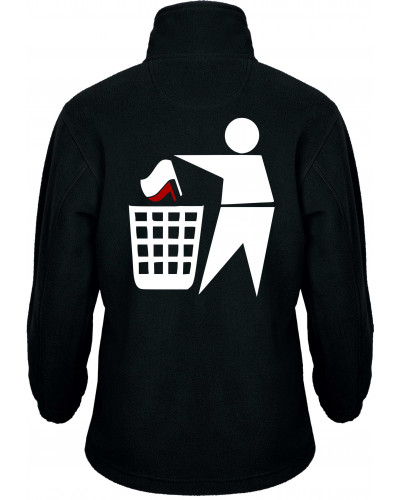 Bestickte Kinder Fleecejacke (Keinen Bock auf Zecken)