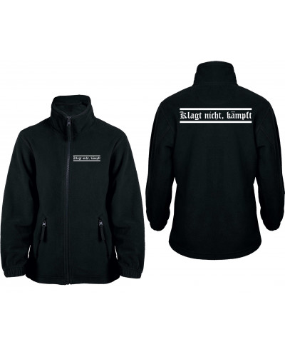Bestickte Kinder Fleecejacke (Klagt nicht kämpft)