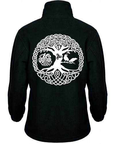 Bestickte Kinder Fleecejacke (Lebensbaum)