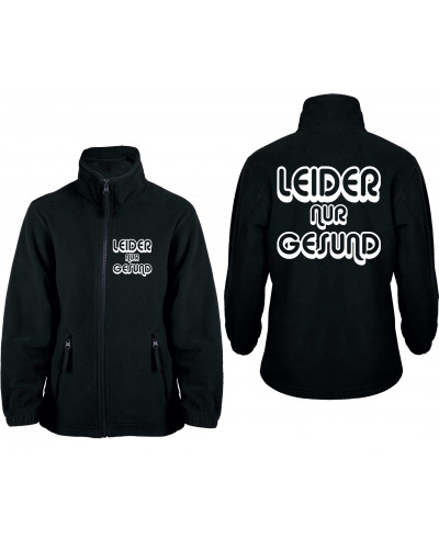 Bestickte Kinder Fleecejacke (Leider nur Gesund)
